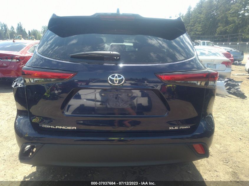 2021 TOYOTA HIGHLANDER XLE - 5TDHZRBH8MS531479