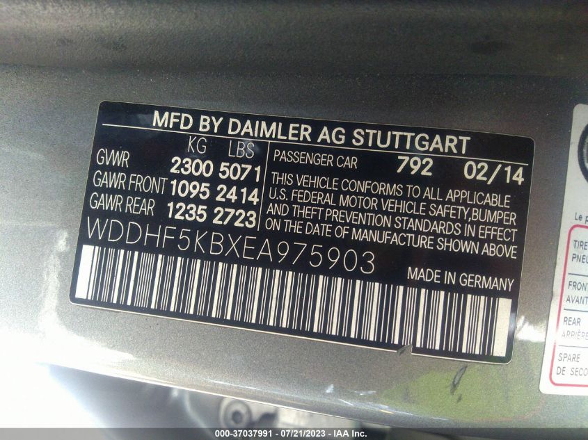 2014 MERCEDES-BENZ E-CLASS E 350 - WDDHF5KBXEA975903