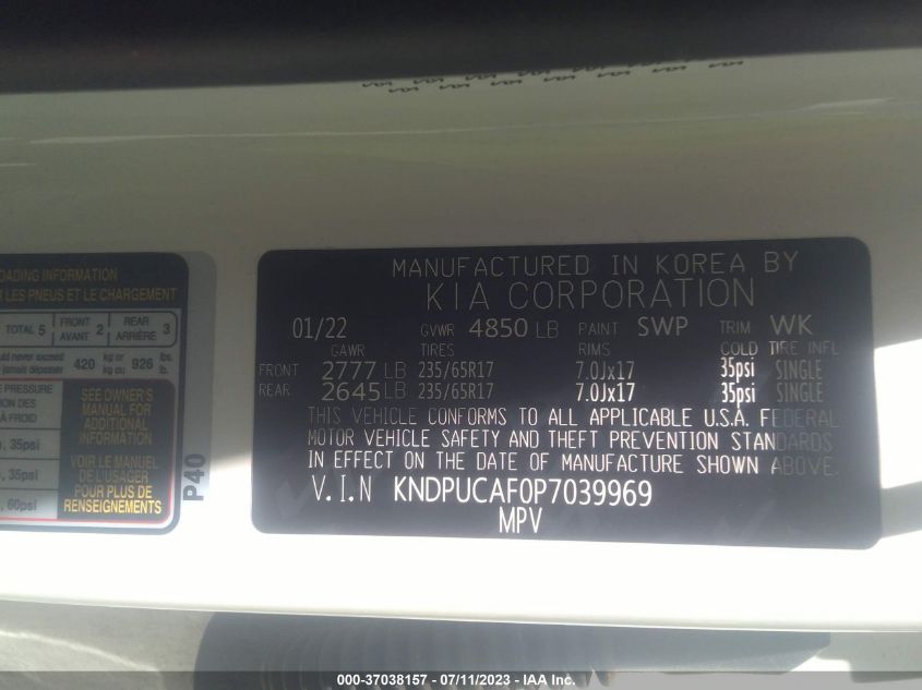 2023 KIA SPORTAGE LX - KNDPUCAF0P7039969