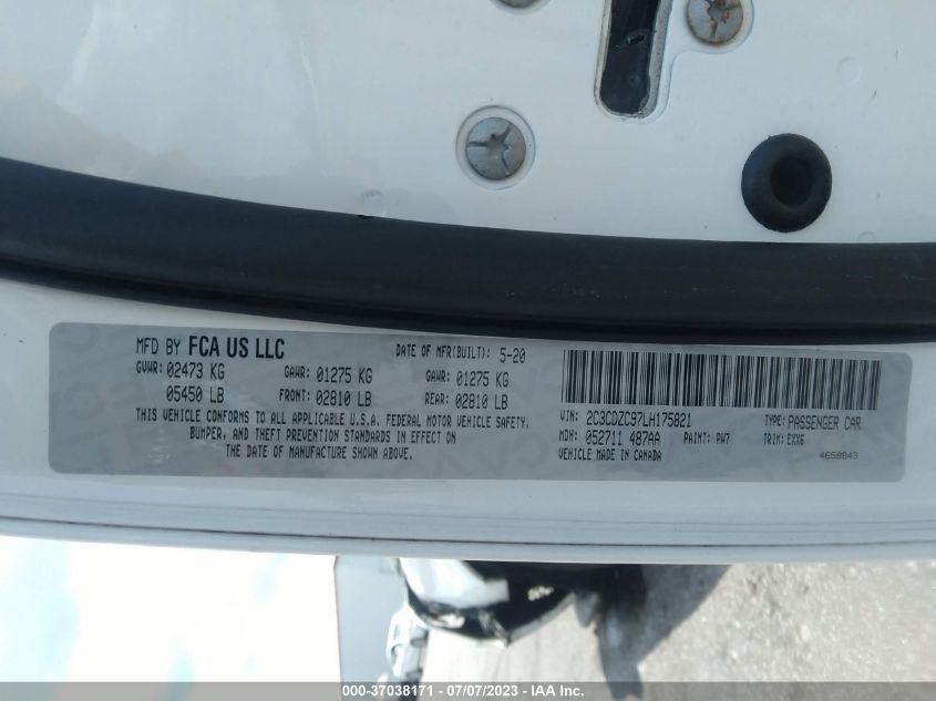 2020 DODGE CHALLENGER SRT HELLCAT - 2C3CDZC97LH175821