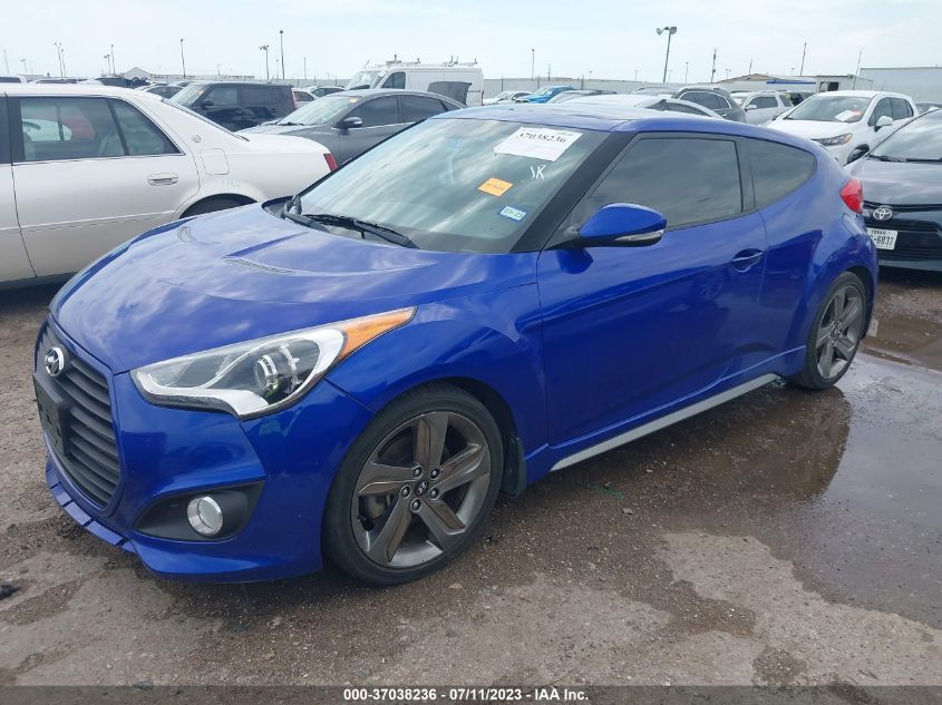 2014 HYUNDAI VELOSTER TURBO - KMHTC6AE7EU210043