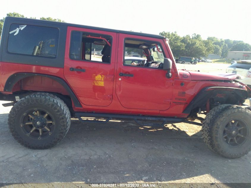2014 JEEP WRANGLER UNLIMITED SPORT - 1C4BJWDG0EL121052