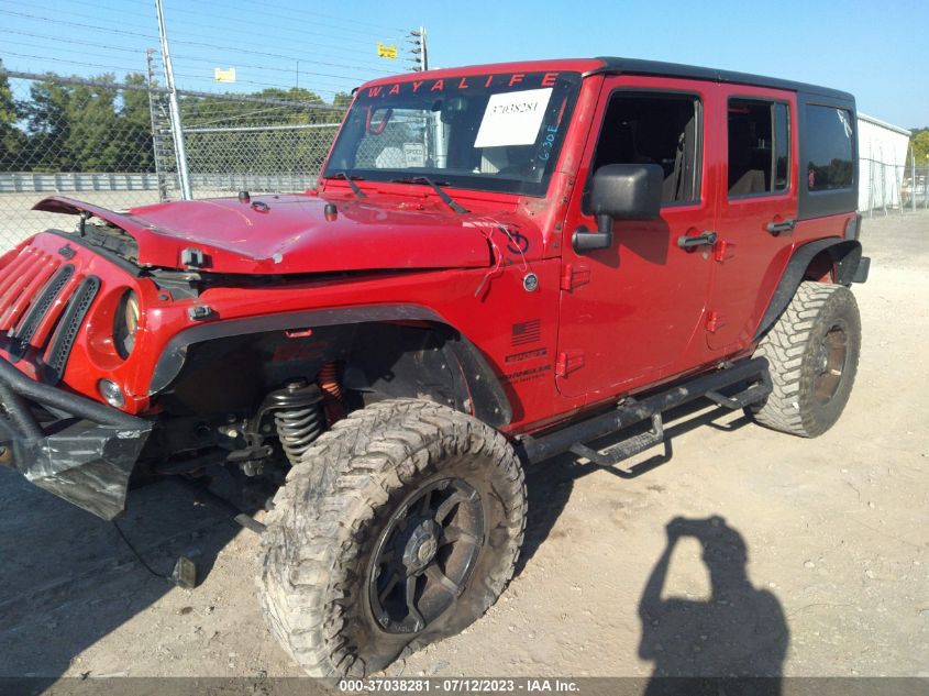 2014 JEEP WRANGLER UNLIMITED SPORT - 1C4BJWDG0EL121052