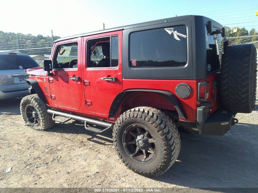 2014 JEEP WRANGLER UNLIMITED SPORT - 1C4BJWDG0EL121052