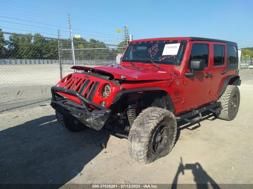 2014 JEEP WRANGLER UNLIMITED SPORT - 1C4BJWDG0EL121052