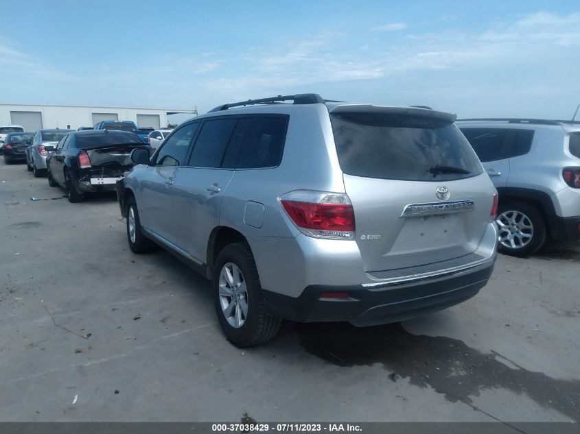 2013 TOYOTA HIGHLANDER - 5TDZK3EH9DS132629