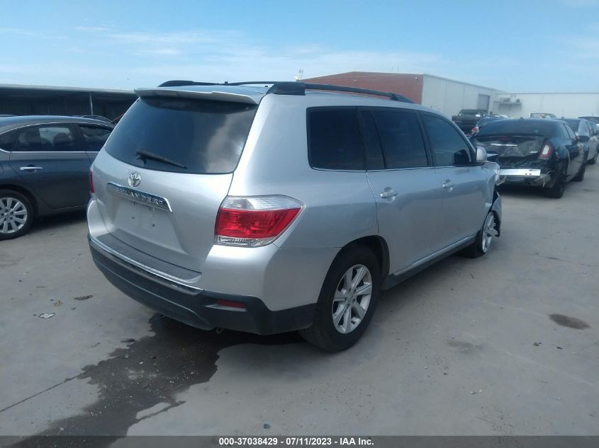 2013 TOYOTA HIGHLANDER - 5TDZK3EH9DS132629