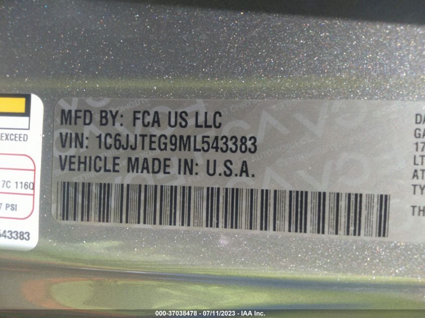 2021 JEEP GLADIATOR MOJAVE - 1C6JJTEG9ML543383
