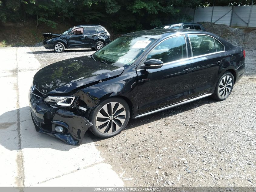 2014 VOLKSWAGEN JETTA SEDAN HYBRID SEL PREMIUM - 3VW637AJXEM248954