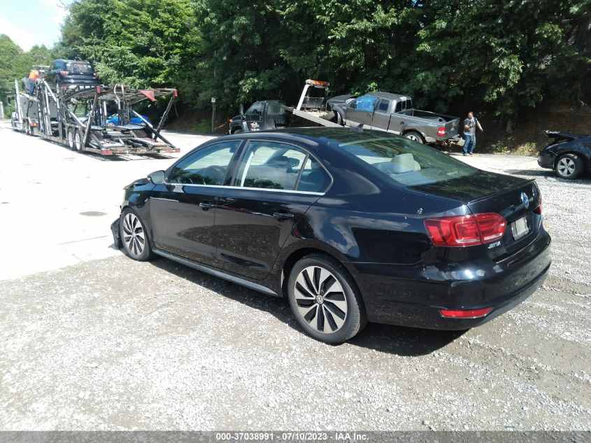 2014 VOLKSWAGEN JETTA SEDAN HYBRID SEL PREMIUM - 3VW637AJXEM248954