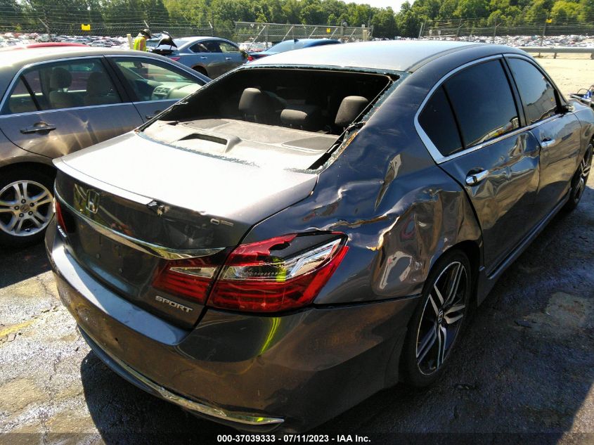 2016 HONDA ACCORD SEDAN SPORT - 1HGCR2F52GA069005