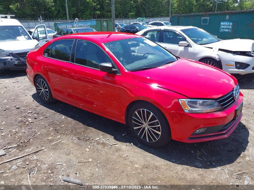 2016 VOLKSWAGEN JETTA SEDAN 1.8T SPORT - 3VWD17AJ9GM270640