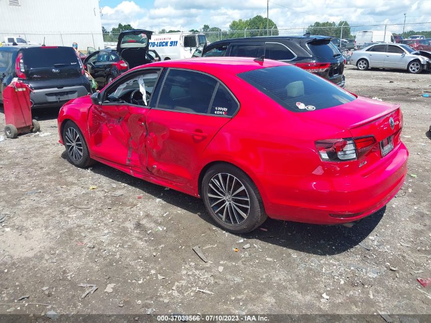 2016 VOLKSWAGEN JETTA SEDAN 1.8T SPORT - 3VWD17AJ9GM270640
