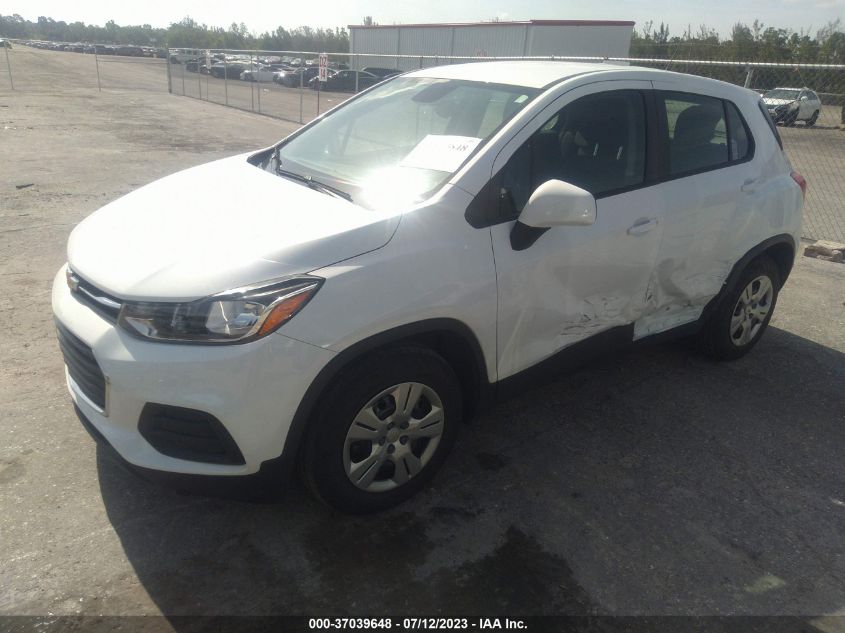 2017 CHEVROLET TRAX LS - 3GNCJKSB9HL287543