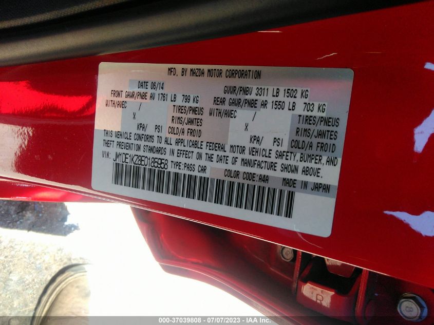 2014 MAZDA MAZDA2 SPORT - JM1DE1KZ8E0185958