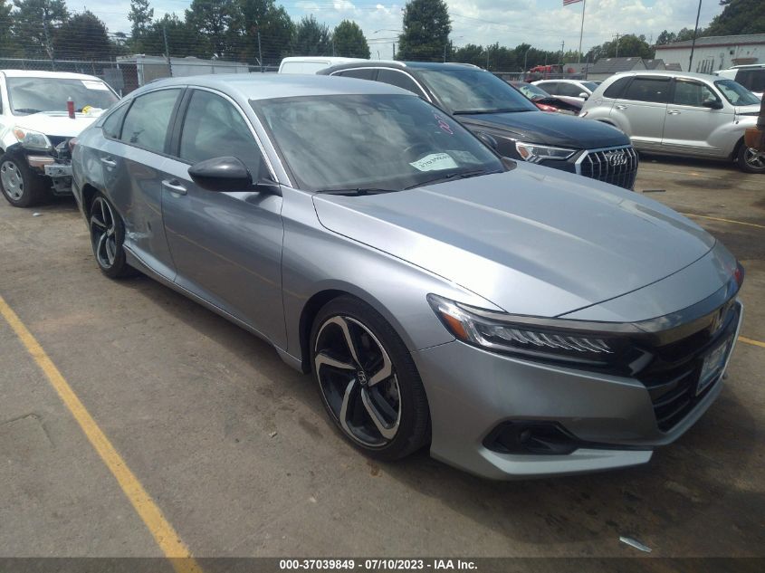 2021 HONDA ACCORD SEDAN SPORT - 1HGCV1F36MA080072