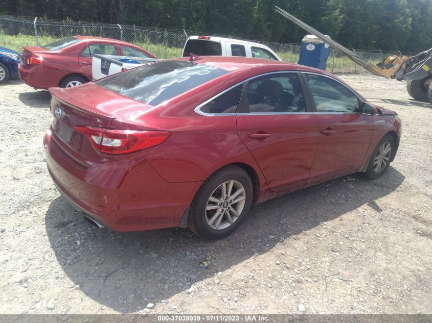 2015 HYUNDAI SONATA 2.4L SE - 5NPE24AF7FH211654