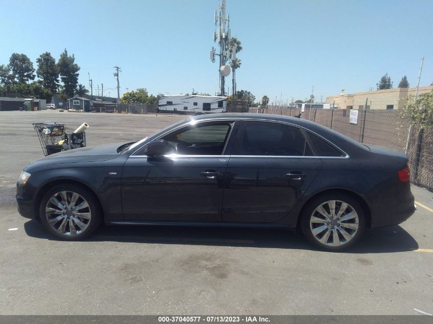 2014 AUDI A4 PREMIUM - WAUAFAFL5EN035389