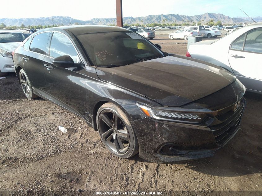 2021 HONDA ACCORD SEDAN SPORT - 1HGCV1F37MA075379