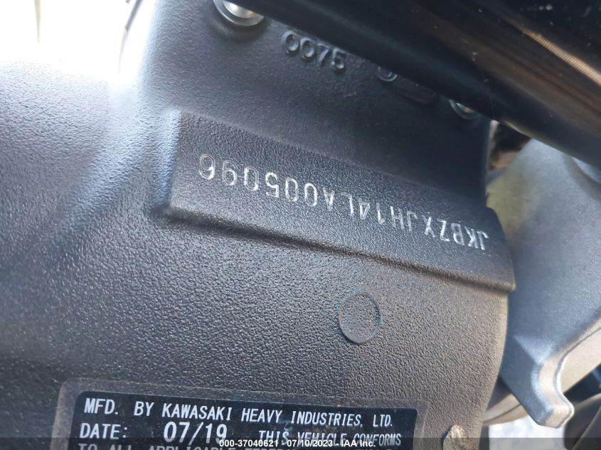 2020 KAWASAKI ZX636 K JKBZXJH14LA005096