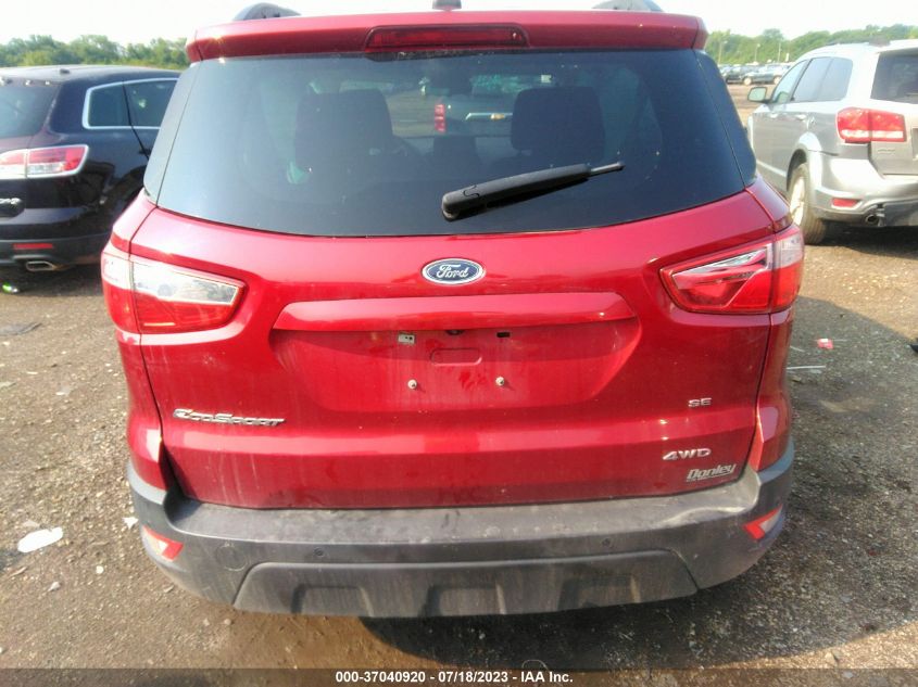 2020 FORD ECOSPORT SE - MAJ6S3GL0LC346919
