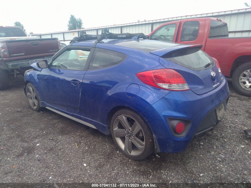 2013 HYUNDAI VELOSTER TURBO - KMHTC6AE8DU172109
