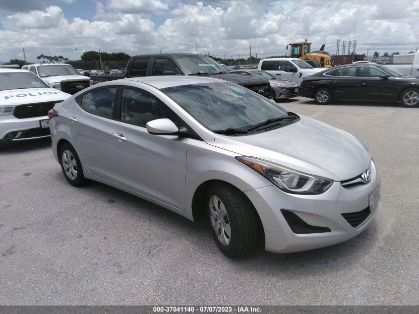 2016 HYUNDAI ELANTRA SE - 5NPDH4AE2GH682730