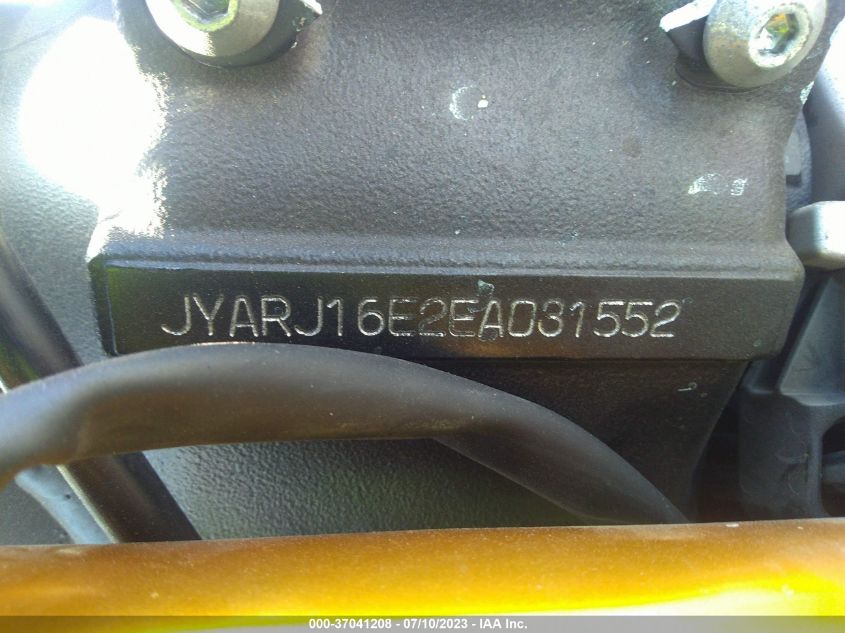 2014 YAMAHA YZFR6 JYARJ16E2EA031552