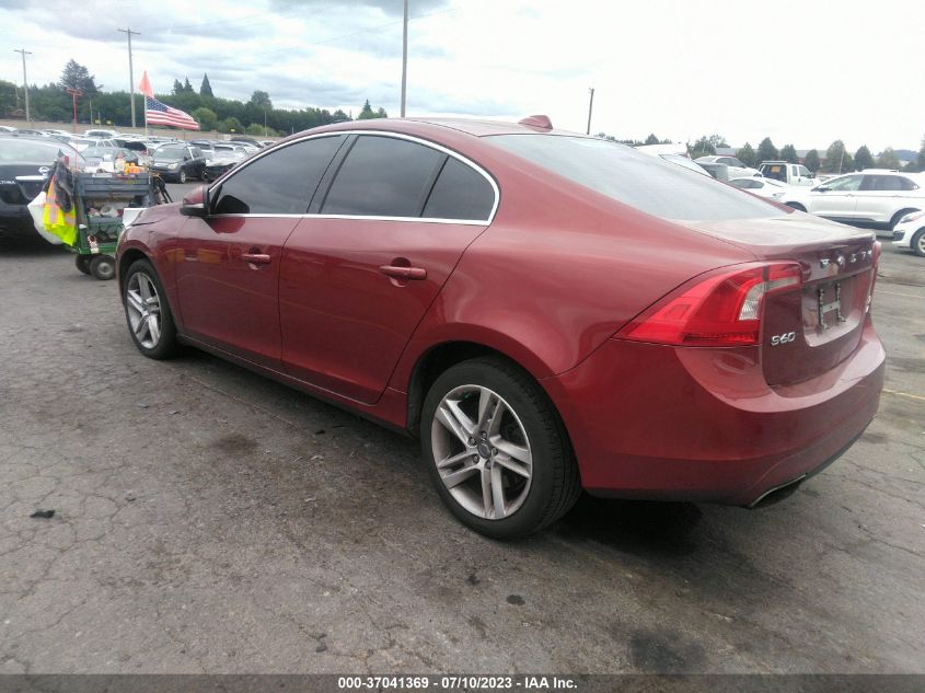 2014 VOLVO S60 T5 - YV1612FH4E2285047
