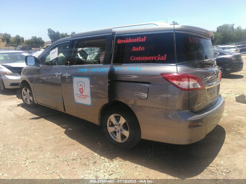 2013 NISSAN QUEST S/SV/SL/LE - JN8AE2KP7D9065185