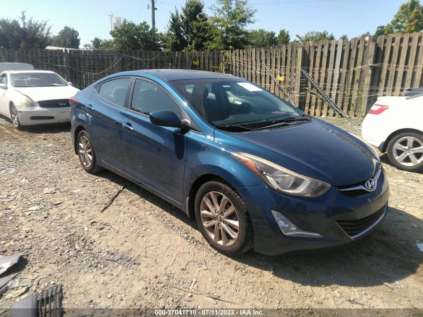 2014 HYUNDAI ELANTRA SE - KMHDH4AE6EU139296