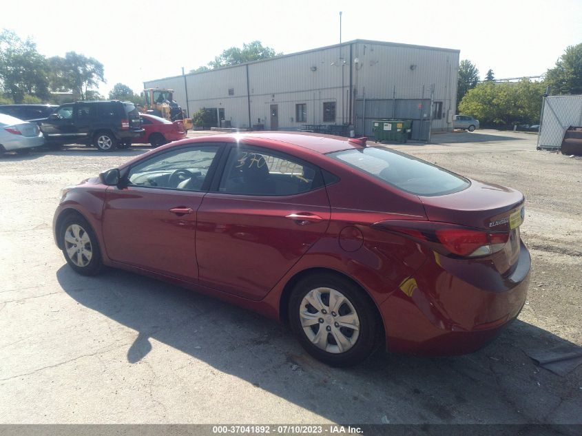 2016 HYUNDAI ELANTRA SE - 5NPDH4AE6GH797363