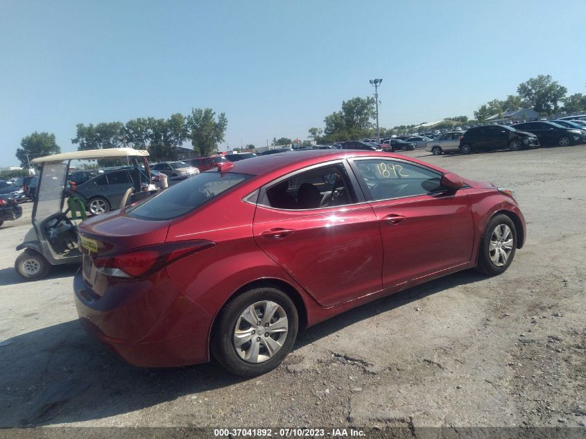2016 HYUNDAI ELANTRA SE - 5NPDH4AE6GH797363