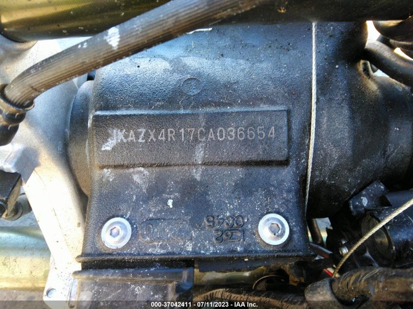 2012 KAWASAKI ZX600 R JKAZX4R17CA036654