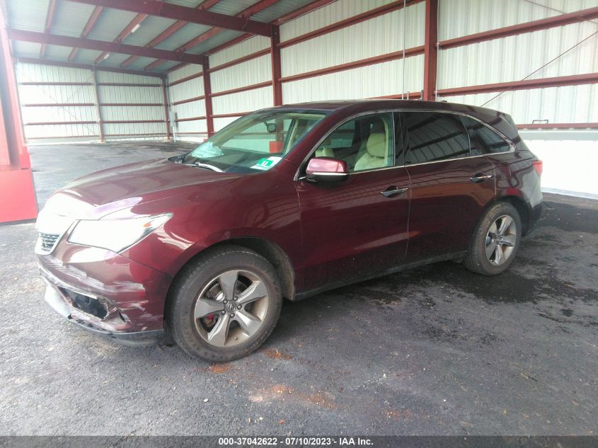 2014 ACURA MDX - 5FRYD4H23EB024157