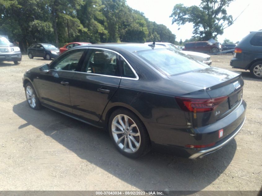 WAUDNAF49KA109344 Audi A4 PREMIUM 4