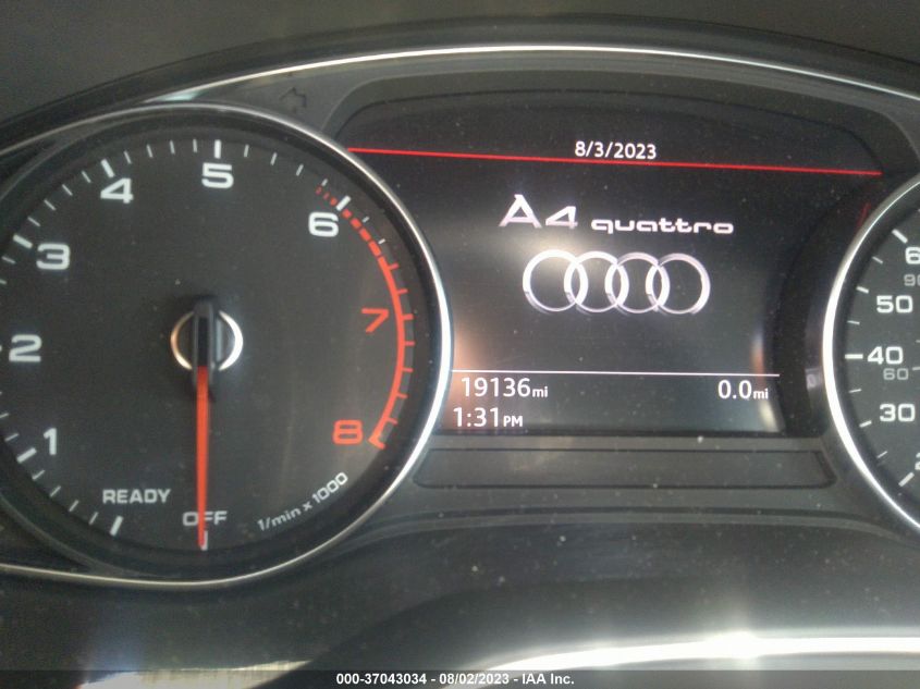 WAUDNAF49KA109344 Audi A4 PREMIUM 8