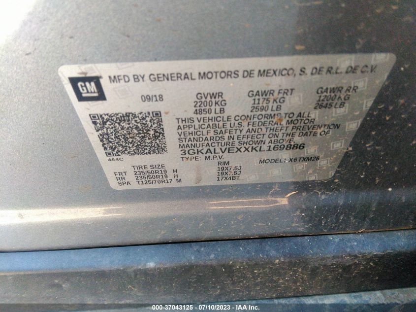 2019 GMC TERRAIN SLT - 3GKALVEXXKL169886