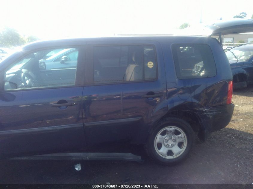 2014 HONDA PILOT LX - 5FNYF4H20EB001995