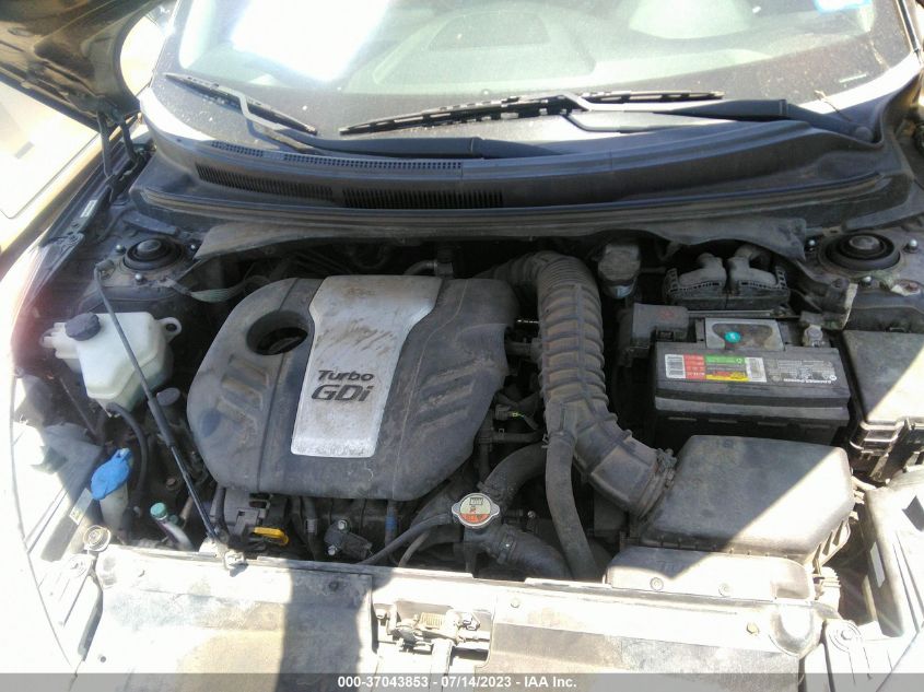 2013 HYUNDAI VELOSTER TURBO W/BLUE INT - KMHTC6AE5DU106536
