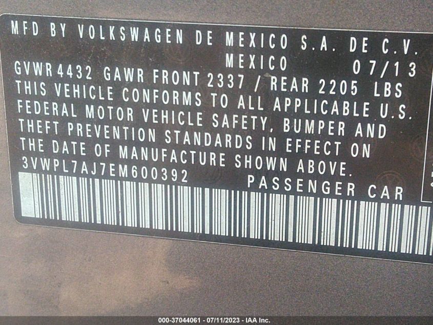 2014 VOLKSWAGEN JETTA SPORTWAGEN TDI - 3VWPL7AJ7EM600692