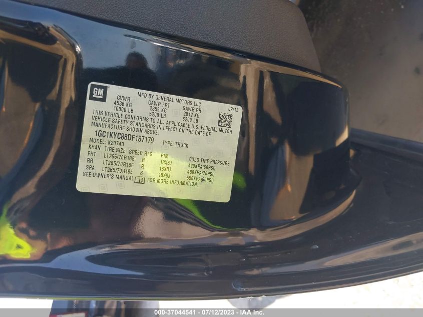 2013 CHEVROLET SILVERADO 2500HD LTZ - 1GC1KYC88DF187179