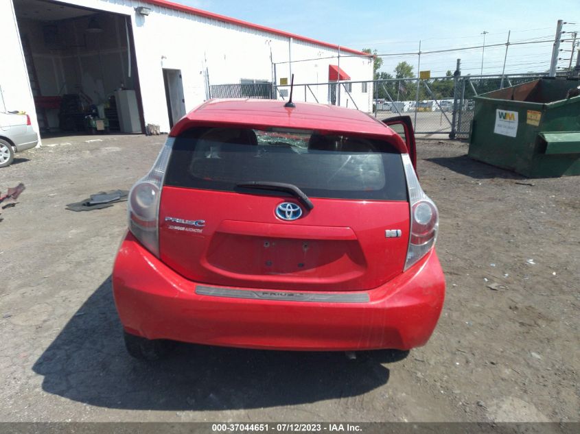 2013 TOYOTA PRIUS C ONE/TWO/THREE/FOUR - JTDKDTB36D1045014
