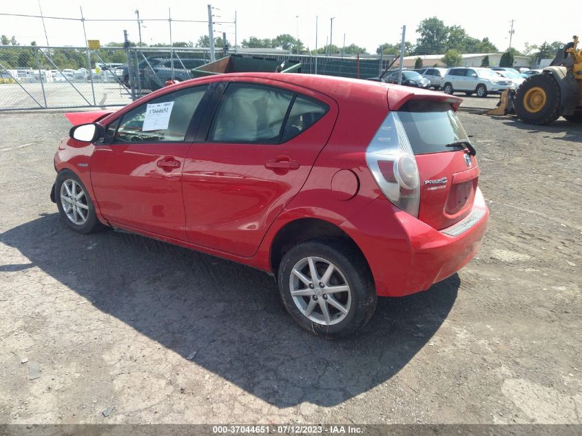 2013 TOYOTA PRIUS C ONE/TWO/THREE/FOUR - JTDKDTB36D1045014