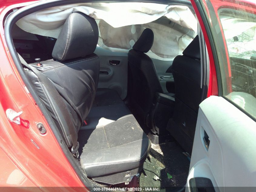 2013 TOYOTA PRIUS C ONE/TWO/THREE/FOUR - JTDKDTB36D1045014