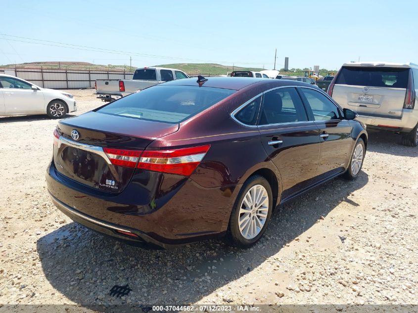 2014 TOYOTA AVALON HYBRID LIMITED/XLE TOURING 4T1BD1EB4EU034502