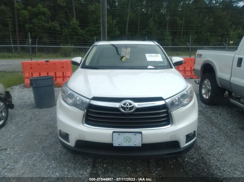 2016 TOYOTA HIGHLANDER XLE - 5TDKKRFH5GS177462