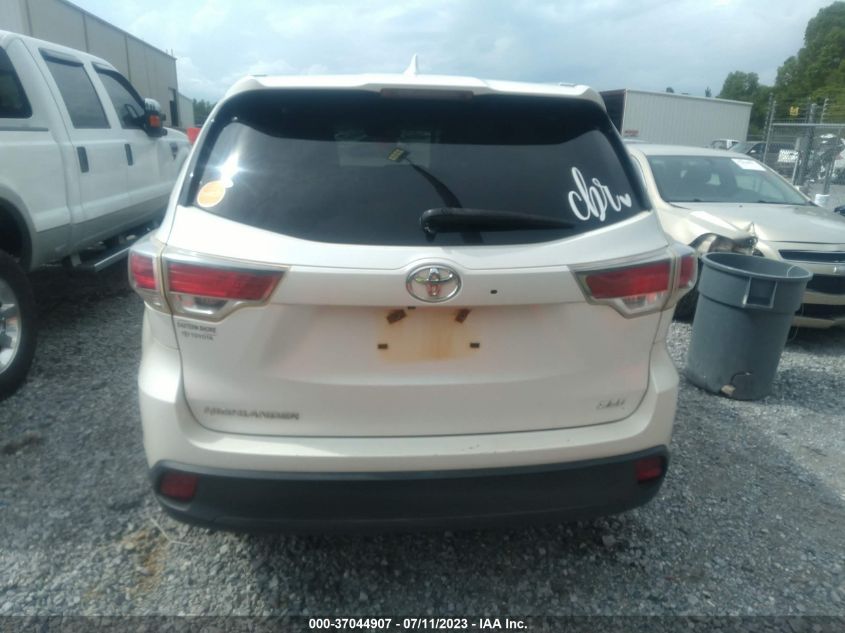 2016 TOYOTA HIGHLANDER XLE - 5TDKKRFH5GS177462