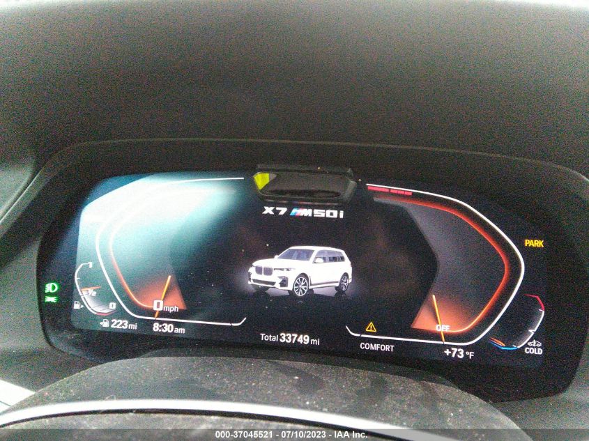 2022 BMW X7 M50I 5UXCX6C01N9L77431