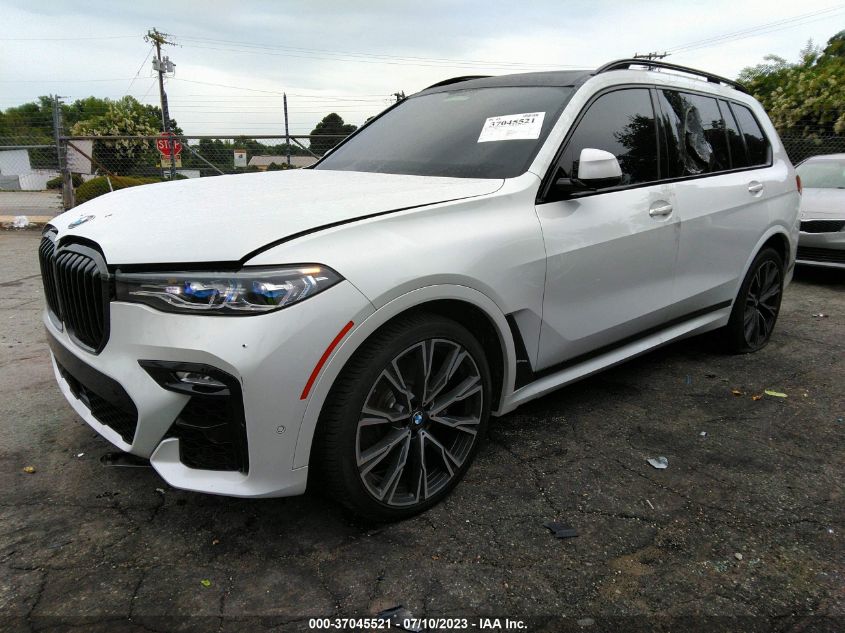 2022 BMW X7 M50I 5UXCX6C01N9L77431
